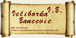 Veliborka Bančević vizit kartica